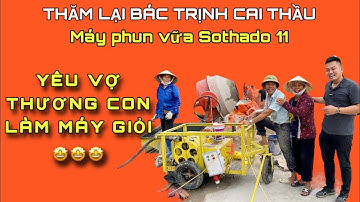 Máy phun vữa trát tường điện 1 pha Sothado và sự PHẤN KHỞI của Cai Thầu