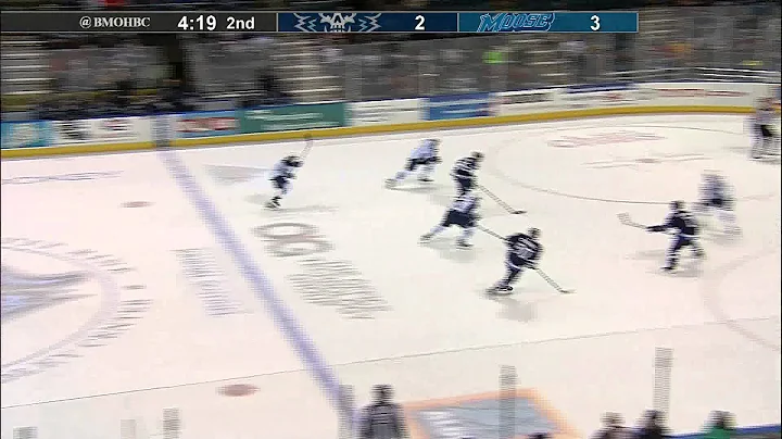 Mazanec Takes a Shot off the Mask with a Save