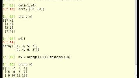 Tutorial on Matrices in Python - Matrix Operations [English]