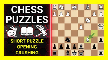Chess Puzzles to Practice. Themes: Short puzzle, Opening, Crushing. Learn Chess