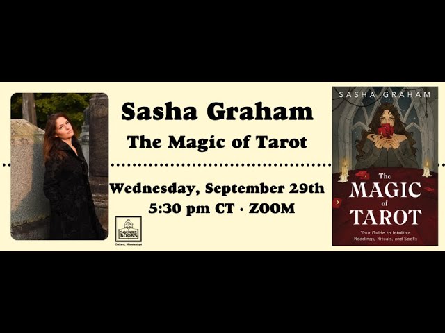 Mississippi Square Books Virtual Workshop: Sasha Graham's THE MAGIC OF TAROT 