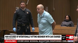 Officials: Springfield man accused of intentionally killing neighbor with car