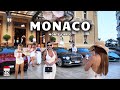 Monaco Monte Carlo Nightlife 4K Walking Tour Billionaires Supercars Mega Yachts