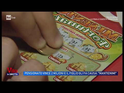 Video Pensionato vince 2 milioni e il figlio gli fa causa: Mantienimi - Vita in diretta 30/01/2026