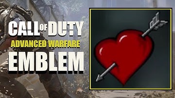 COD AW / Call of Duty Advanced Warfare : Heart Emblem Tutorial