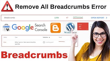 Breadcrumbs Error How to Fix | Breadcrumbs Error Blogger