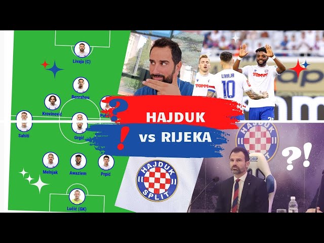 Hajduk Split vs. Rijeka - Tipovi, savjeti i kvote 14.09.2022. 16:30 CET