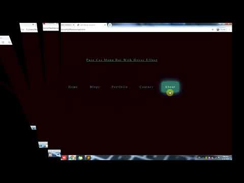 #html #css.    Navigation Bar with hover effect using pure css || Ar Tutorial By:Ankur Raj