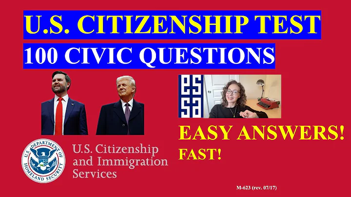 2025 New! USCIS 100 Civics Questions US Citizenship Test Questions & Naturalization Test Preparation