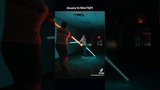 AHSOKA VS MAUL FIGHT : THEME #lightsaber #starwars #revengeofthesith #clonewars #lightsaberduel