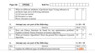 Soft Computing Question Paper | AKTU Soft Computing Previous Question Paper screenshot 5