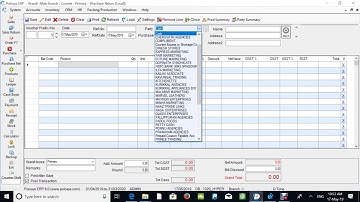 Purchase Return Entry. Polosys ERP Software