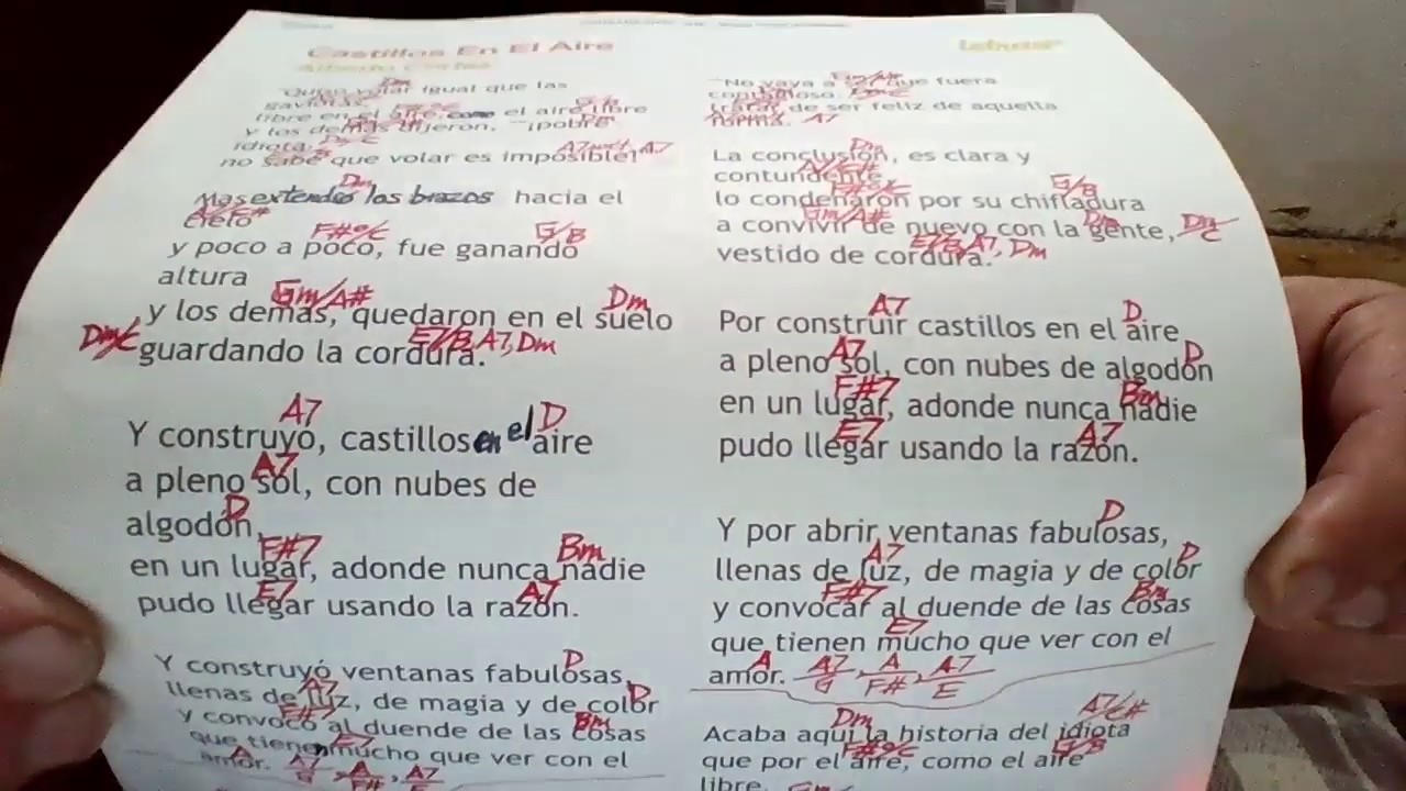 CASTILLOS EN EL AIRE Alberto Cortez TUTORIAL Chords Chordify CASTILLOS EN EL AIRE Alberto Cortez TUTORIAL Chords Chordify