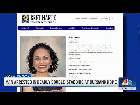 Teacher fatally stabbed at Burbank home - YouTube