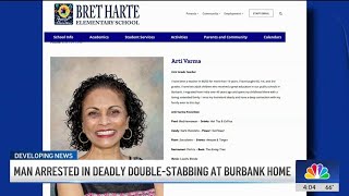 Teacher fatally stabbed at Burbank home