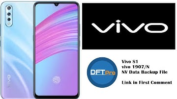 Vivo S1 (vivo 1907/N) NV Data Backup with DFT Pro Tool - Multi Connect Solutions