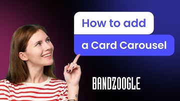 How to add a Card Carousel to Bandzoogle