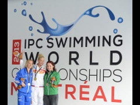 Swimming - women's 100m breaststroke SB8 medal ceremony - 2013 IPC Swimming World Championships