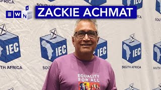 'It's not easy to vote for oneself' - Independent candidate Zackie Achmat casts his ballot in CT