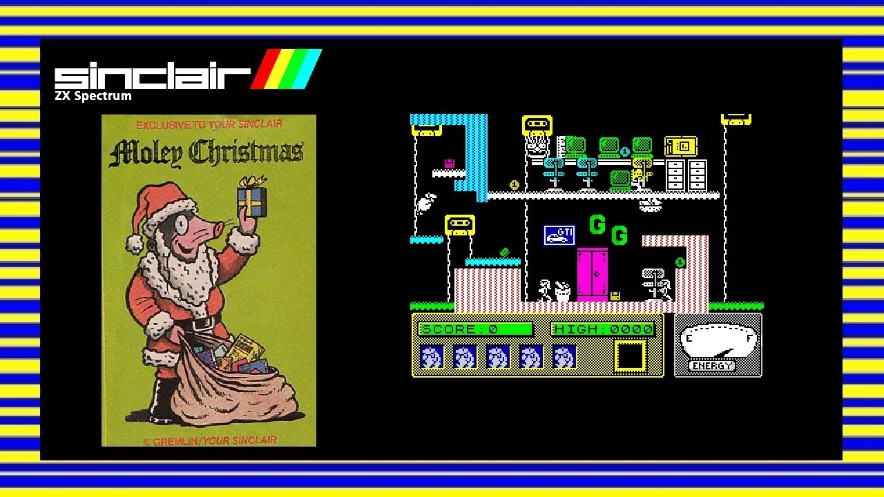 MOLEY CHRISTMAS (Monty Mole 4.5) - ZX Spectrum Game Review - YouTube