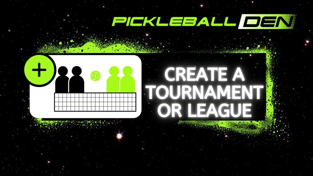 Create a Pickleball Den Tournament or League YouTube