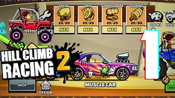 Hill Climb Racing 2 - Gameplay Walkthrough Part 1 - Muscle car  (iOS, Android)#mobilegaming #hsr