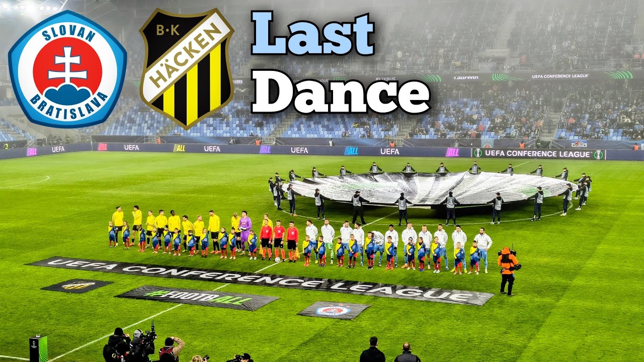 Slovan vs Häcken ⚔️ | Nové chorále, víťazná bodka a neskutočný Blackman 💙🕺🏻. 
