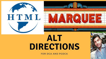 ALTERNATE ATTRIBUTE BEHAVIOR OR MARQUEE TAG IN HTML | HOW TO ALTERNATE BEHAVIOR USE OF TAG MARQUEE |