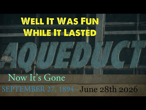 Aqueduct Racetrack Is Gone And Has Become A Racetrack Of The Past 
