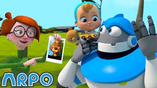 mystery scavenger hunt arpo the robot funny kids cartoons kids tv full episode compilation