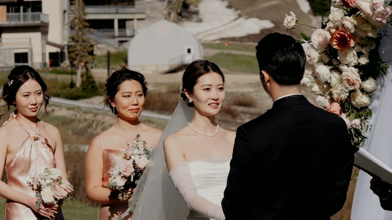 Snowpine Lodge Wedding Day In Alta, Utah - Hanyi + Ricky Wedding Video