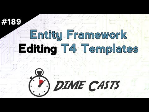 Vídeo: Què és la plantilla t4 a Entity Framework?