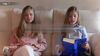 Spanish Royals Read 'El Quijote' book l Spanish l #princessleonor #princessinfantasofia