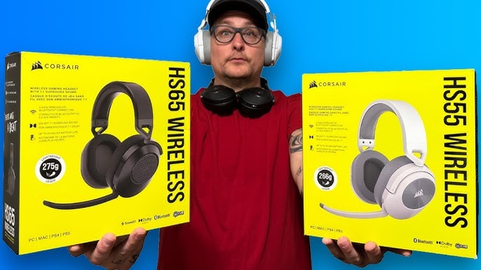 Corsair H55 Wireless Carbon - Auriculares gaming inalámbricos