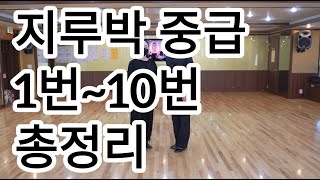 [와이트리]지루박 중급자용 1번부터 10번까지 총정리(South Korean Social Dance Jitterbug)지르박 리드와 포지션 배우기