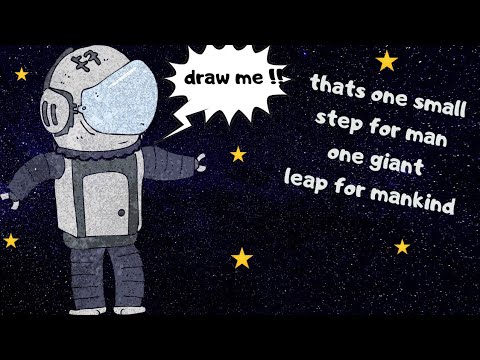 How to draw a astronaut - YouTube