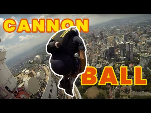 KL Tower BASE jump 2013 | Cannonball