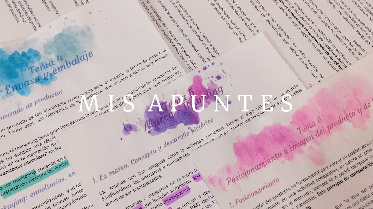 Cómo hago mis apuntes a ordenador + decoraciones a mano