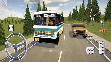 Tata Bus Driving in Bharat Bus Simulator - 3D Game Android Gameplay | Bus Game Download