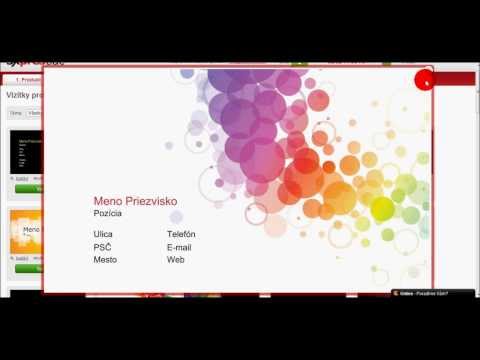 Video: Kde Získate šablónu Vizitky