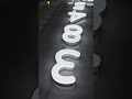 Custom shop signboard white lighted acrylic neon letters