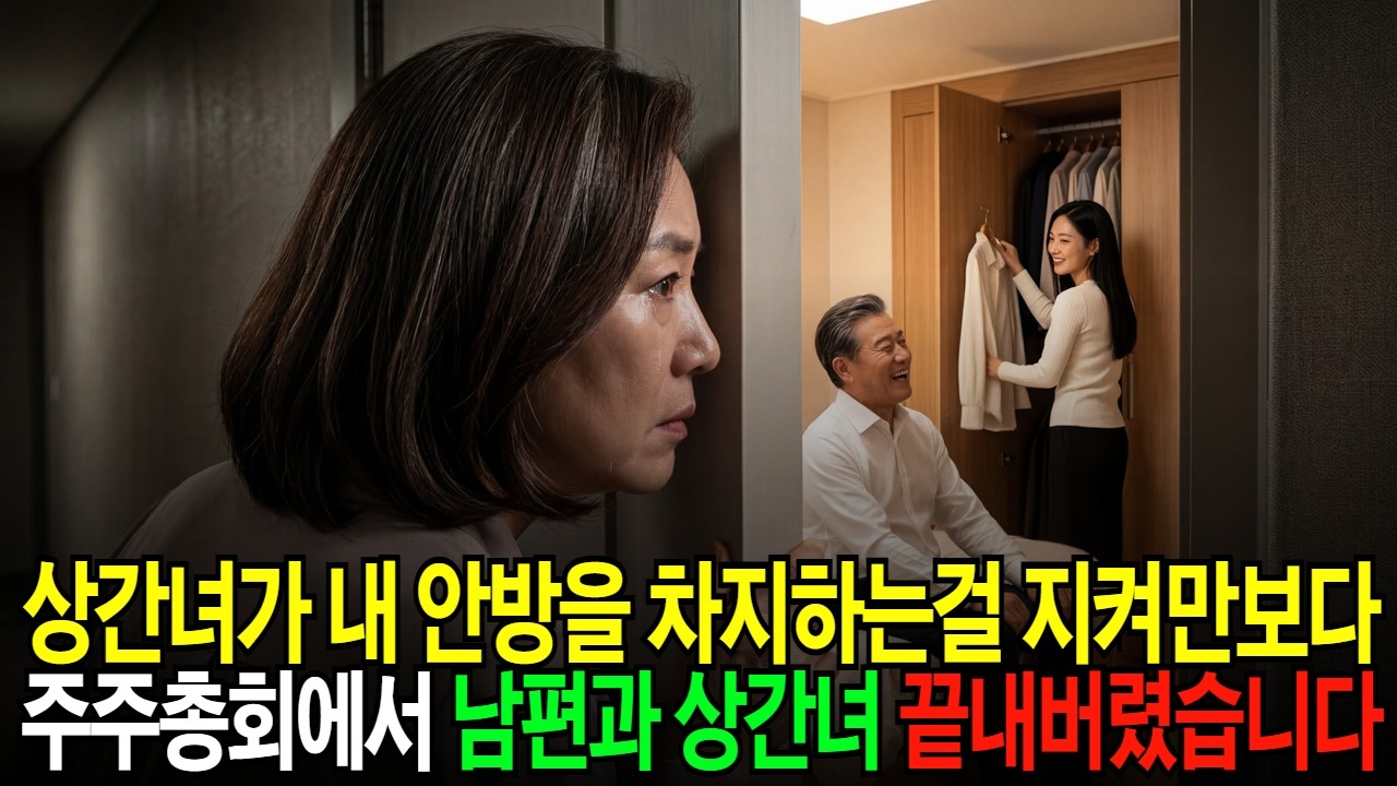 상간녀가 내 안방 옷장을 자기 옷으로 채웠습니다 그런데 주주총회장이 뒤집어졌습니다 감동사연ㅣ막장사연ㅣ반전사연ㅣ복수사연