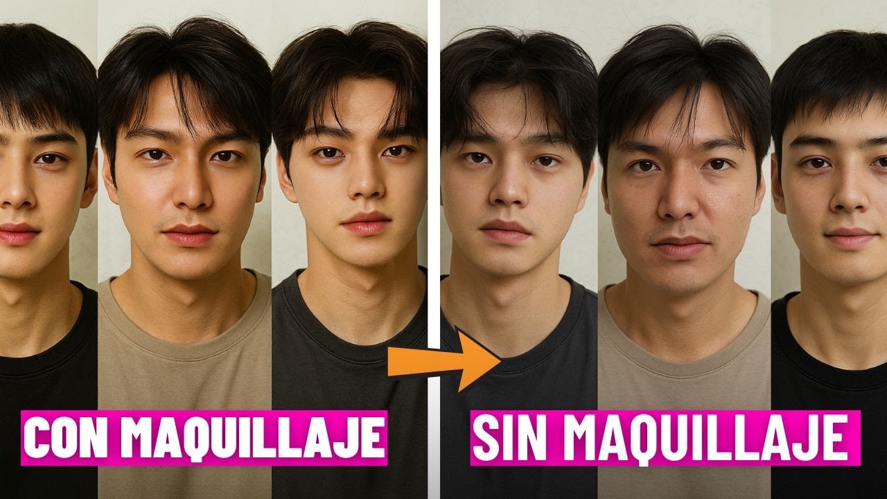 7 ACTORES COREANOS MÁS GUAPOS SIN MAQUILLAJE | 2025