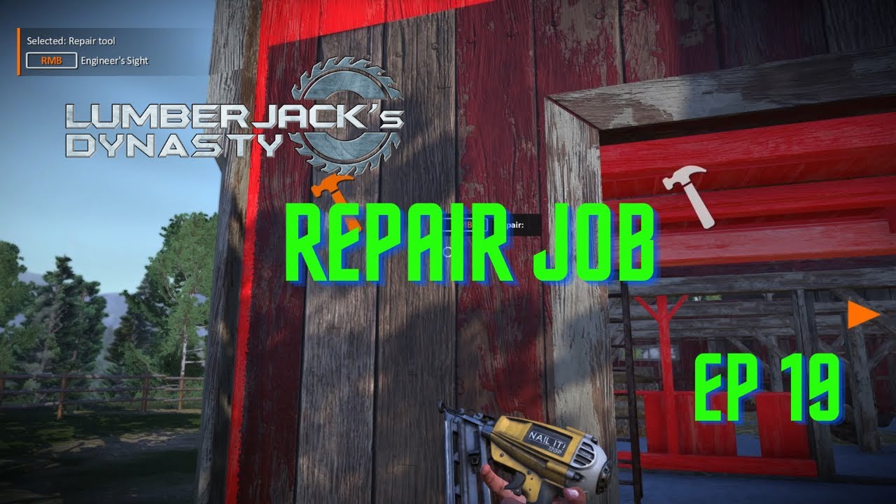 Династия лесорубов | Как выполнять ежедневные ремонтные работы за деньги и социальные баллы! | Ру...