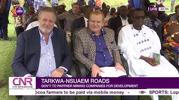 Goldfields commission reconstructed Tarkwa Damang road