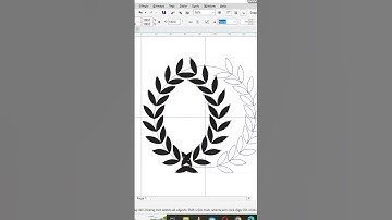 Round Leaf Logo in corel draw #coreldraw #coreldrawtutorial #coreldrawx7 #graphicdesign #corel