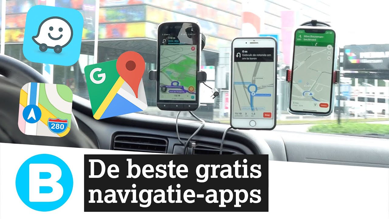 TEST: Welke GRATIS navigatie-app Google Maps? - YouTube