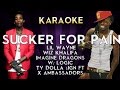 Sucker for Pain - Lil Wayne, Wiz Khalifa & Imagine Dragons | Higher Key Karaoke Instrumental Lyrics