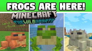 MINECRAFT 1.19 FROGS ARE HERE!! (NEW Tadpoles, Breeding & Slime Features)  BETA 1.18.10.24 