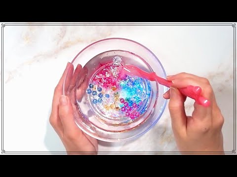 【ASMR】のんびりスライムを作る 史莱姆 슬라임 DIY Slime/No talking ASMR【音フェチ】